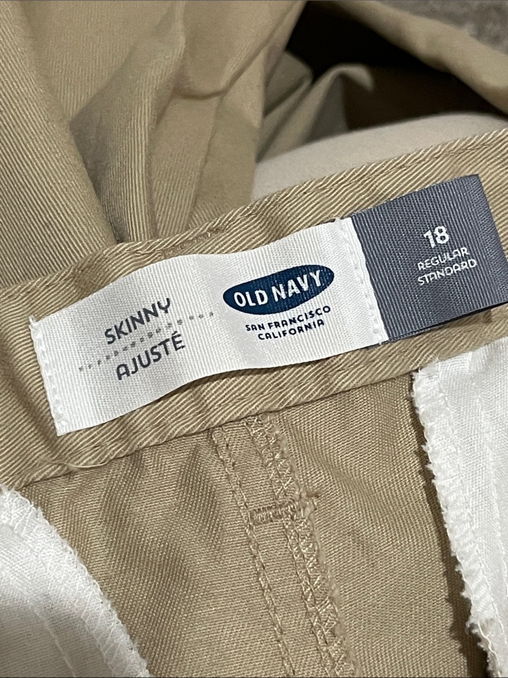 Old Navy Adjustable Skinny Pants - Tan